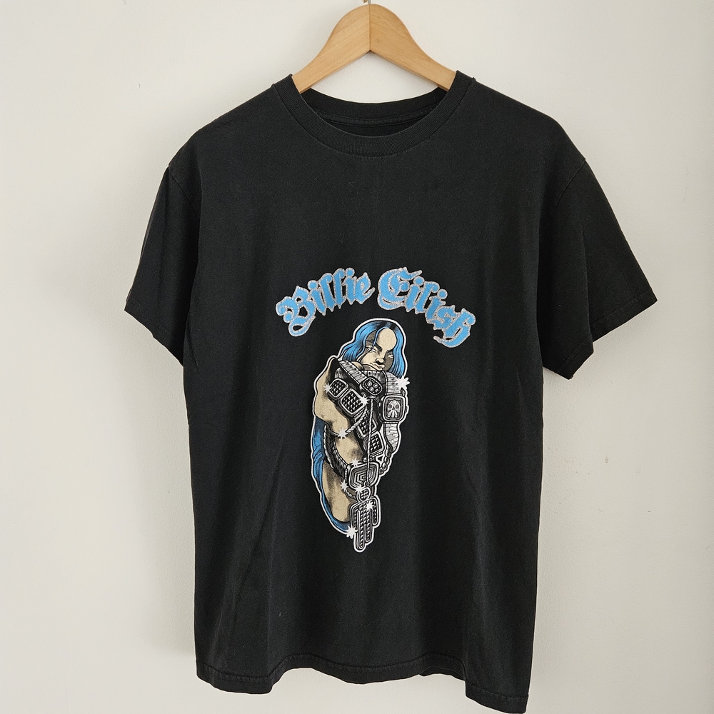 Billie Eilish Shirt Medium Black Bling Lash Music